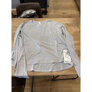 NWT Lululemon Modal Relaxed-Fit Lounge Long Sleeve size 10 in Gray